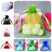 10pcs Organza Gift Bags, Wedding Favor Bags, Size 7*9cm, Gift Packing Supplies For Holidays, Events And Parties, Home & Living, Wedding Party Supplies, Table Centerpiece Gift Wrap Pouches, Baking Packaging Bags, Jewelry Gift Packaging Bags, Event & Party Gift Mesh Bags, Suitable For Various Festivals, Celebrations, Outdoor Parties, All Seasons, Fruit Anti-Insect Mesh Bags Back To School Valentine's Day - 白色 - 查看 7