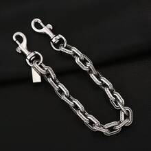 时尚金属单肩包链条吊坠肩带包挂件女士小方斜挎包吊坠 - 彩色 - 查看 8