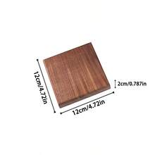 Walnut & Beechwood Display Gift Base, Figurine Doll Stand, Minimalist Jewelry Tray Display Rack