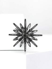 Fashion Rhinestone Eight Pointed Star Brooches For Women Unisex Star Pins Banquet Clothing Accessories/Friends Gathering Badges Gifts