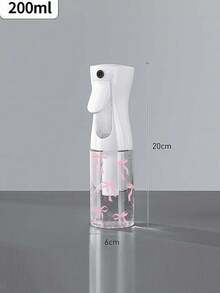 Bow Knot Design Pressurized High Mist Spray Bottle, 200ml/300ml/500ml Cosmetic Water Container, Continuous White Automatic Airless Mist Sprayer, Refillable Transparent PET Travel Spray Bottle, Multi-Purpose Fine Mist Sprayer For Hair And Face, Salon & Bathroom Use - Multicolor - View 6