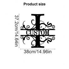 1 Fine Metal Art Logo - Personalized Last Name Logo, Name Design, Home Decoration With Custom Initials Thumbnail, Classic Style, Wall-Mounted Wall Art Decoration For Theme Parties, Perfect Heartfelt Gifts For Friends And Family, Customizable Wedding Gifts., Valentine Day, Valentine Day Decor Ornamental Exquisite, High-Quality Custom, Personalized, Unique Ideal Gifts For Her Pets ,Forever Love - Multicolor - View 30