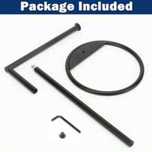 Hand Towel Holder Stand Thicken Metal L Shape Hand Towel Rack Small Towel Ring Stable Standing Towel Bar For Bathroom Kitchen Vanity Countertop 8 L 14 H Matte Black 1 Pack - màu đen - Xem 6