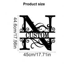 1 Fine Metal Art Logo - Personalized Last Name Logo, Name Design, Home Decoration With Custom Initials Thumbnail, Classic Style, Wall-Mounted Wall Art Decoration For Theme Parties, Perfect Heartfelt Gifts For Friends And Family, Customizable Wedding Gifts., Valentine Day, Valentine Day Decor Ornamental Exquisite, High-Quality Custom, Personalized, Unique Ideal Gifts For Her Pets ,Forever Love - Multicolor - View 108