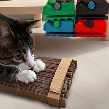 Cortador de cartón Impreso en 3D, rascadores de Gatos Hechos en casa, Herramienta de Reciclaje de cartón de Mano (Amarillo) - 1 - Ver 7