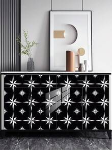 Boho Geometric Spanish Talavera Mosaic Tile Stickers 10Pcs 10/15/20/30cm Glitter Crystal Film Waterproof Oil Proof Removable No Residue Easy Clean Easy Install PVC Peel And Stick Renter Friendly Kitchen Backsplash Accent Wall Cabinet Cover Home Decor - Multicolor - View 10