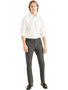 Mens Khaki Flex Work Pants - Storm Grey - View 1