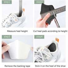 2pcs Anti-Friction Heel Grips, Half Size Inserts For High Heels & Sneakers, Adhesive Heel Pads, Customizable Fit, Comfortable Material, Shoe Heel Protectors