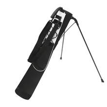 Lightweight Golf Stand Bag In Black White, Portable Carry Bag With Single Divider & Pocket, Adjustable Shoulder Strap For Easy Transport - Black and White - View 3