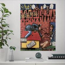 1pc Vintage Rap Album Themed Canvas Art Poster - Frameless Anime Wall Art Print For Bedroom, Office, Living Room, Home Decor - Dorm Room Music Canvas Decorative Artwork, Hip-Hop Gift Idea