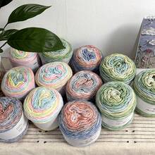 2/4-Piece Beautiful Colorful Cake-Style Cotton Yarn Set Wool 10.00%, Acrylic 25.00%, 65.00% Cotton. Ideal For DIY Crochet Sweaters, Scarves, Halloween Decorations, Crochet Projects, Gift Sets, Wedding Guest Handmade Souvenirs, Mother's Day/Teacher's Day Gifts, Dolls, Spring Dolls. Gradient-Colored Cake Yarn, Medium-Weight Dyed Gradient Yarn, Fairy Tree Yarn. Graduation Season Handmade Knitted Scarf Yarn. Shawls, Hats, Blankets, Small Doll Gifts. - DGX-1167 - 查看 7
