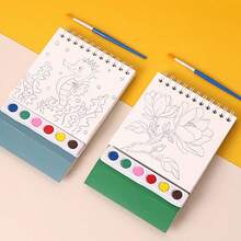 20页水彩画套装 - 包括优质纸张、精美插图和所有绘画用品，让您享受充实的创作时光 - 彩色 - 查看 12