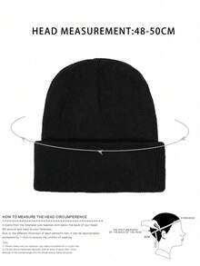 2 pezzi/set Guanti senza dita lavorati a maglia tinta unita + Cappello lavorato a maglia tinta unita per bambini, Set berretto invernale casual antivento e caldo per bambini e bambine per uso esterno - Cappello lavorato a maglia + guanti - Visualizzare 7