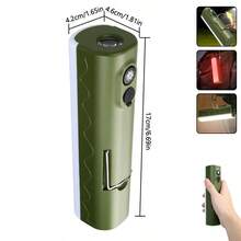 1PC USB Rechargeable LED Camping Light, Waterproof Folding Tent Lamp, Portable Emergency Outdoor Lighting , Lithium Polymer Battery, Tabletop Mounting, LED Light Source
