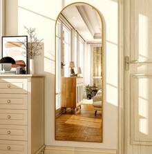 16"X59" Arched Full Length Mirror Full Body Free Standing Floor Mirror