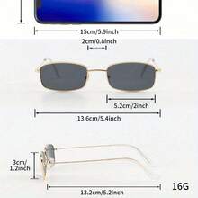 Fashionable Metal Frame Glasses With Bright Red And Black Gradient Lenses, Suitable For  Buyers