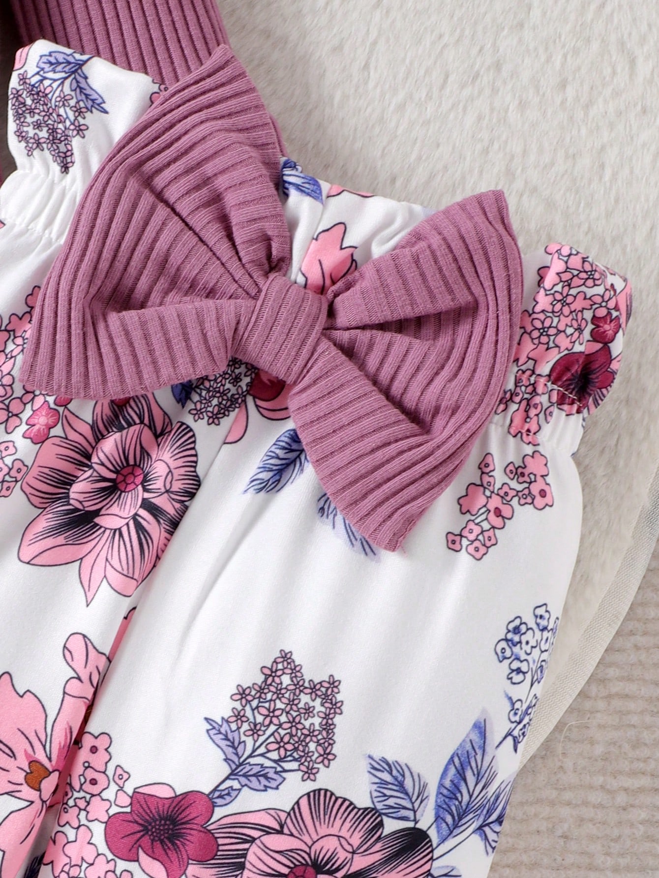 طقم بدلة طويلة الأكمام مطبوعة بطبعات جميلة للرضع +...