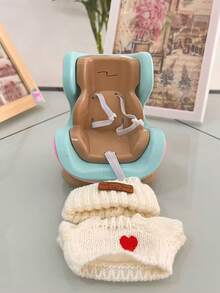 مقعد أمان السيارة لتمثال (بدون دمية)، مقعد أمان السيارة لتمثال ، ديكور فتحة التهوية الداخلية، اكسسوارات دمية 15/17 سم، ملابس بديلة للجيل الأول والثاني