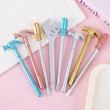 5pcs/3pcs/1pc Creative Tool-Shaped Neutral Pens, Student Stationery Prizes & Gifts, Colors And Styles Shown Are For Illustration Purposes Only, Actual Colors May Vary Slightly Due To Possible Light Scratches