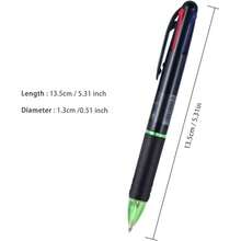 4 Pack 0.7mm 4-In-1 Multicolor Ballpoint Pen,4-Color Retractable Ballpoint Pens For Office School Supplies Students Children Gift - 預設 - 查看 3