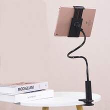 可折叠 360° 可调节手机/平板电脑支架，书桌/床螺旋安装支架，带防滑夹，兼容 、Android 手机，生日、家人、朋友礼物，360 度旋转，床上懒人支架，手机支架 - 彩色 - 查看 9