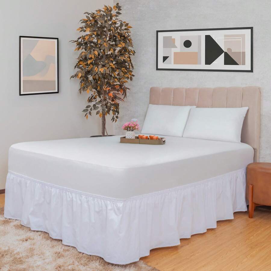 Saia Tamanho Universal Para Cama Box Casal Queen King
