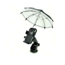 Car Sunshade Holder For Cell Phones, Adjustable Rotation And Fixed Suction Cup, Sunshade Holder For Car - Black - View 1