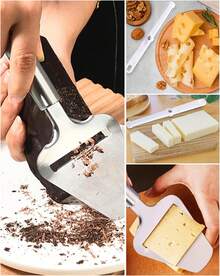 2 Piezas Cortador De Queso, Rebanador De Queso, Diferentes Tipos De Quesos Para Hacer Platos De Queso o Sándwiches Son Ideales Para Cortar Todo Tipo De Quesos - 1 - Ver 4