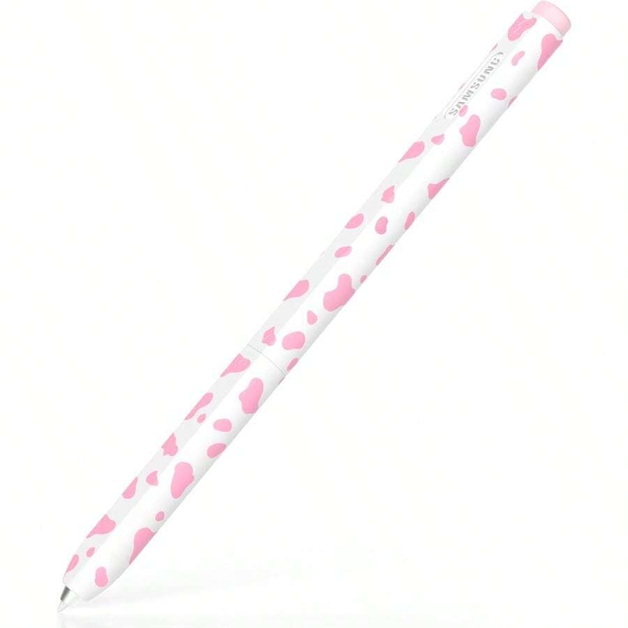 AZF Milk Print Pencil Case Compatible With Samsung Galaxy Tab S7/S7+/S7 FE/S8/S8+/S8 /S9/S9+/S9  S Pen Case Top And Bottom Cover Separation Support Magnetic Charging. Pink - 粉色 - 查看 1