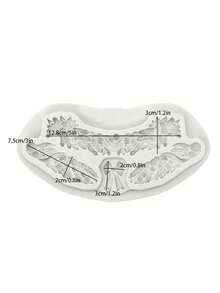 1 件圣诞松果、驯鹿、圣诞老人图案硅胶模具树脂模具 DIY