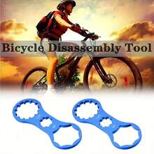 1 pieza Herramienta de reparación delantera y trasera para bicicleta de montaña, utilizada para instalar llaves