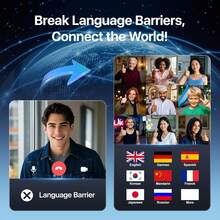 Auriculares de Traducción de Idiomas AI, Pantalla Táctil LCD OWS Traductor en Tiempo Real para 144 Idiomas y Acentos Auriculares Traductores Ideales para Viajes Negocios Aprendizaje Dispositivo de Traducción Auriculares (Blanco Lechoso) - Negro - Ver 11