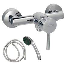 Oryx "Dresden" Shower Mixer, Centerset Mixer, Bathroom Mixer, Countertop Mixer, Kitchen Mixer, Mixer Tap. 35 Mm Diameter Ceramic Cartridge. - Silver - View 1