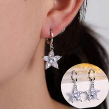 1 Pair Luxury Floral Earrings, Exquisite Niche Design Earrings Suitable For Daily Wear, Dates And Other Occasions To Add An Elegant Charm