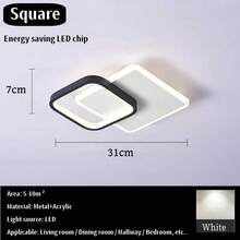 Moderne luxuriöse Inneneinrichtung Deckenleuchte nordischer kreativer Metall Deckenlampe für Wohnzimmer, Esszimmer, Schlafzimmer, einfache LED Deckenleuchte für Hotel, Villa, Balkon, personalisierte Deckenlampe 90V-240V breite Druckleiste LED Lichtquelle Deckenleuchte, energiesparende Beleuchtungsarmaturen für Zuhause