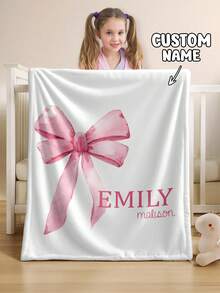 Personalized Customized Text DIY Blanket, Lightweight Baby Newborn Blanket, Custom Minky Throw Blanket For Girls, Custom Swaddle Blanket - Multicolor - View 4