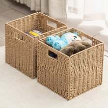 Handwoven Storage Basket, Suitable For Home, Floor Rack Unit, Bedroom, Bathroom Storage Basket, Vertical Rack