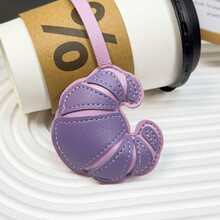 Handmade Leather Croissant Keychain Unique Creative Gift Refined Keyring Gifts For Women Gifts For Men Personalised Gifts Funny Gifts Dad Gifts Gifts For Boyfriend Phone Charm - Multicolor - View 17