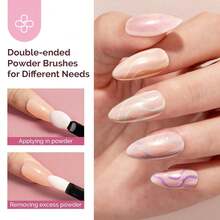 4Pcs Chrome Nail Powder For Gel Nails, Aurora Fine Glitter Powder Mirror Effect Pigment Pearlescent Mermaid Pigment Pearl Glitter For Home DIY Salon Use{"Color_name":"GoldWhitePurpleBlue"} - 金色白色紫色藍色 - 查看 7