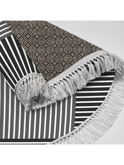 Pearl Digital Non Slip Printed Turkish Vloerkleed AL4023 Zachte Touch, Washable Tapijt Felt Backing Moderne ative Vloer Mat, Living Room, Bedroom, Bathroom, Hallway Or Entryway Available In Many Sizes Quick Drying, Highly Absorbent, Soft, Com Tafel Both Indoor Outdoor view 6