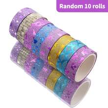 20 cuộn nhãn dán trang trí lấp lánh màu vàng, băng dính chống thấm nước, băng dính lấp lánh nhỏ, băng dính chống thấm nước và băng dính trang trí thủ công nhiều màu sắc tự làm, băng dính trang trí lấp lánh nghệ thuật, thích hợp để gói quà, làm đồ thủ công và trang trí thủ công. - Nhiều màu - Xem 13