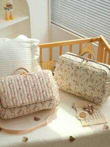 1pc Multifunctional Baby Diaper Bag, Mommy Bag For Outdoor Use (Excluding Hooks) - Multicolor - View 9