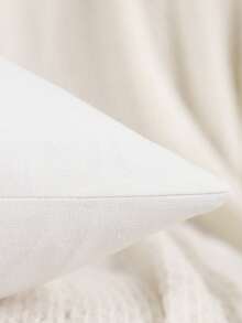 1 buc. Față de pernă decorativă de Crăciun, pânză brodată cu brad de Crăciun și frânghie, stil rustic pentru sufragerie, dormitor, cadou de sărbători