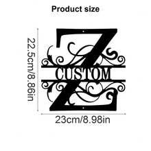 1 Fine Metal Art Logo - Personalized Last Name Logo, Name Design, Home Decoration With Custom Initials Thumbnail, Classic Style, Wall-Mounted Wall Art Decoration For Theme Parties, Perfect Heartfelt Gifts For Friends And Family, Customizable Wedding Gifts., Valentine Day, Valentine Day Decor Ornamental Exquisite, High-Quality Custom, Personalized, Unique Ideal Gifts For Her Pets ,Forever Love - Multicolor - View 50