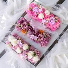 Vòm hoa hồng trắng trang trí tường thanh lịch, chất liệu nhựa bền, thích hợp cho đám cưới và chụp ảnh lộng lẫy, ngày Valentine, trang trí phòng, phông nền vòm đa năng bằng hoa nhân tạo. - nhiều màu - Xem 11