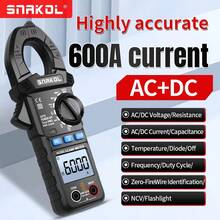 6000 Counts Digital Multimeter, DC/AC Voltage Current Tester, Ammeter, Voltmeter, NCV, Resistance, Capacitance Measuring Tool For Electricians - Multicolor - View 5