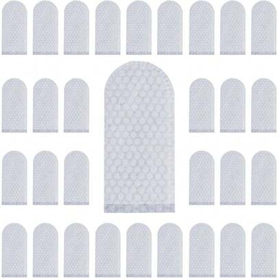 100 PCS Cotton Finger Cots, Finger Covers Protection For Finger Tips, Breathable, Sweat Resistant, And Wear-Resistant, Perfect For Work, Nails Cleaning, And Injured Fingers (White)