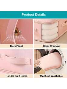 Oversized Portable Compression Storage Bag,Extra Large Capacity Space-Compression Storage Bag- Zipper Closure, Durable Nylon Clothing And Bedding Travel Organizer Bag- Stackable Home Moving Storage Bag,Space-Saving Organizer For Clothes, Quilts, Pillows, Sofa Cushions, Duvets - Ideal For Bedrooms And Living Rooms,Efficient Space Optimization For Wardrobe And Under-Bed - Multicolor - View 5