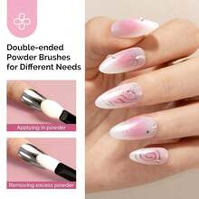 4Pcs Chrome Nail Powder For Gel Nails, Aurora Fine Glitter Powder Mirror Effect Pigment Pearlescent Mermaid Pigment Pearl Glitter For Home DIY Salon Use{"Color_name":"WhiteBlueGoldSilver"} - 白色藍色金色銀色 - 查看 7