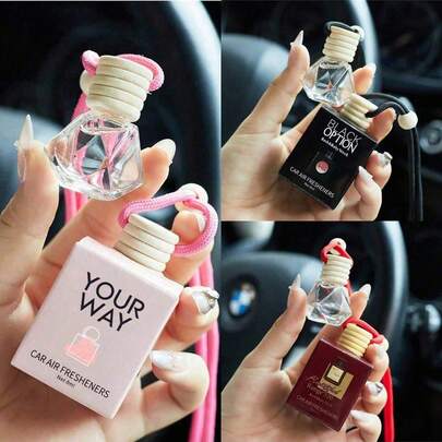 1 Stück 8ml Auto Duftanhänger Lufterfrischer, fester Lufterfrischer geeignet für den täglichen Gebrauch, Reisen, Sommerurlaub Essentials, Geschenk für Frauen, niedlicher Auto Parfümspender, langanhaltender Auto Duft, Autoparfüm für Frauen entfernt Gerüche und hat einen langanhaltenden Duft, Valentinstag Produkt, Hochzeitsprodukt